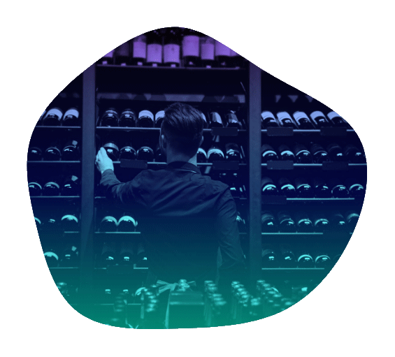 Wine cellar with bottle shelves – solutions for retailers and distributors